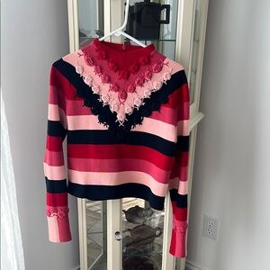 Unique striped sweater